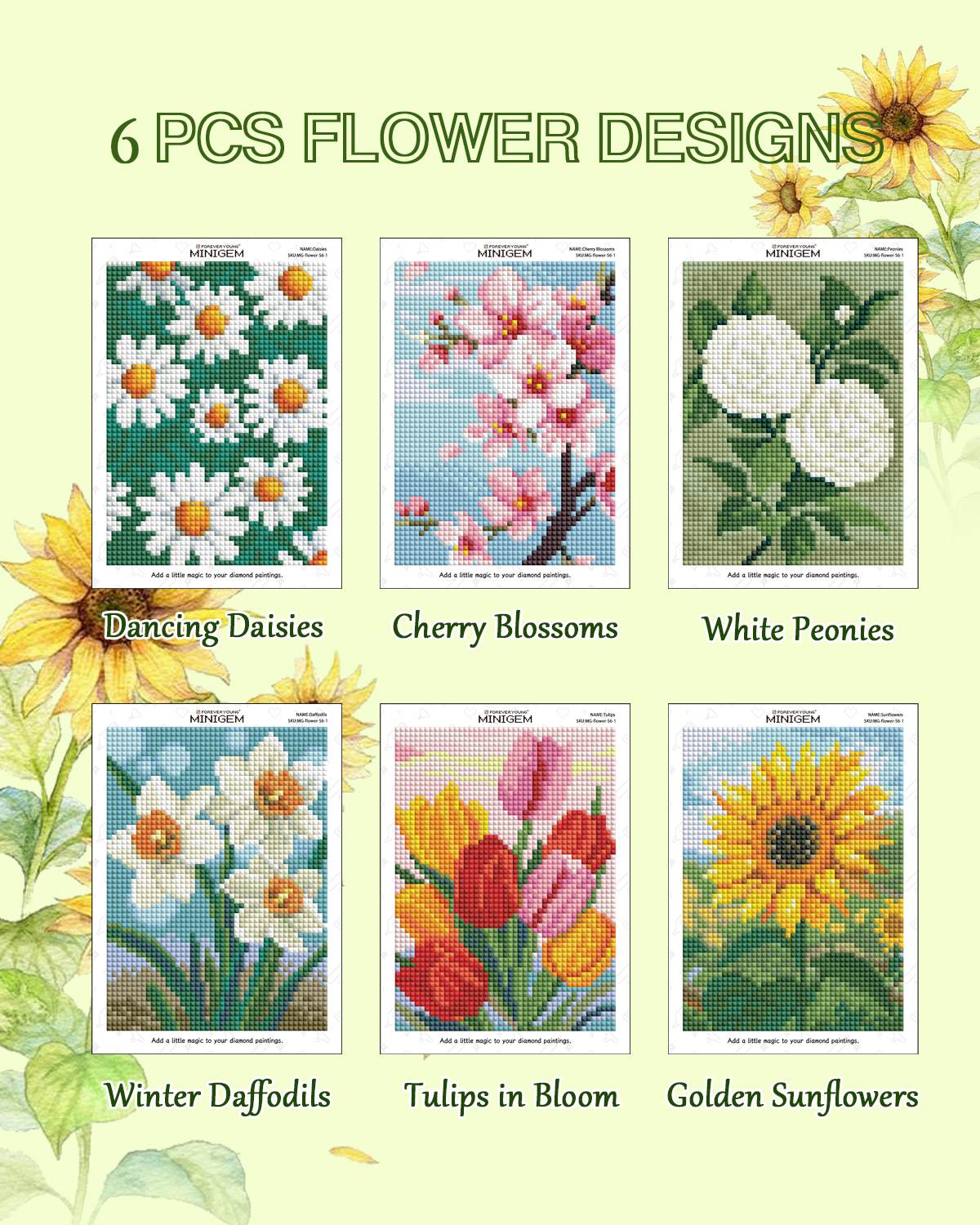 Minigem® : Blooming Flowers - Forever Young®️ DIY - 