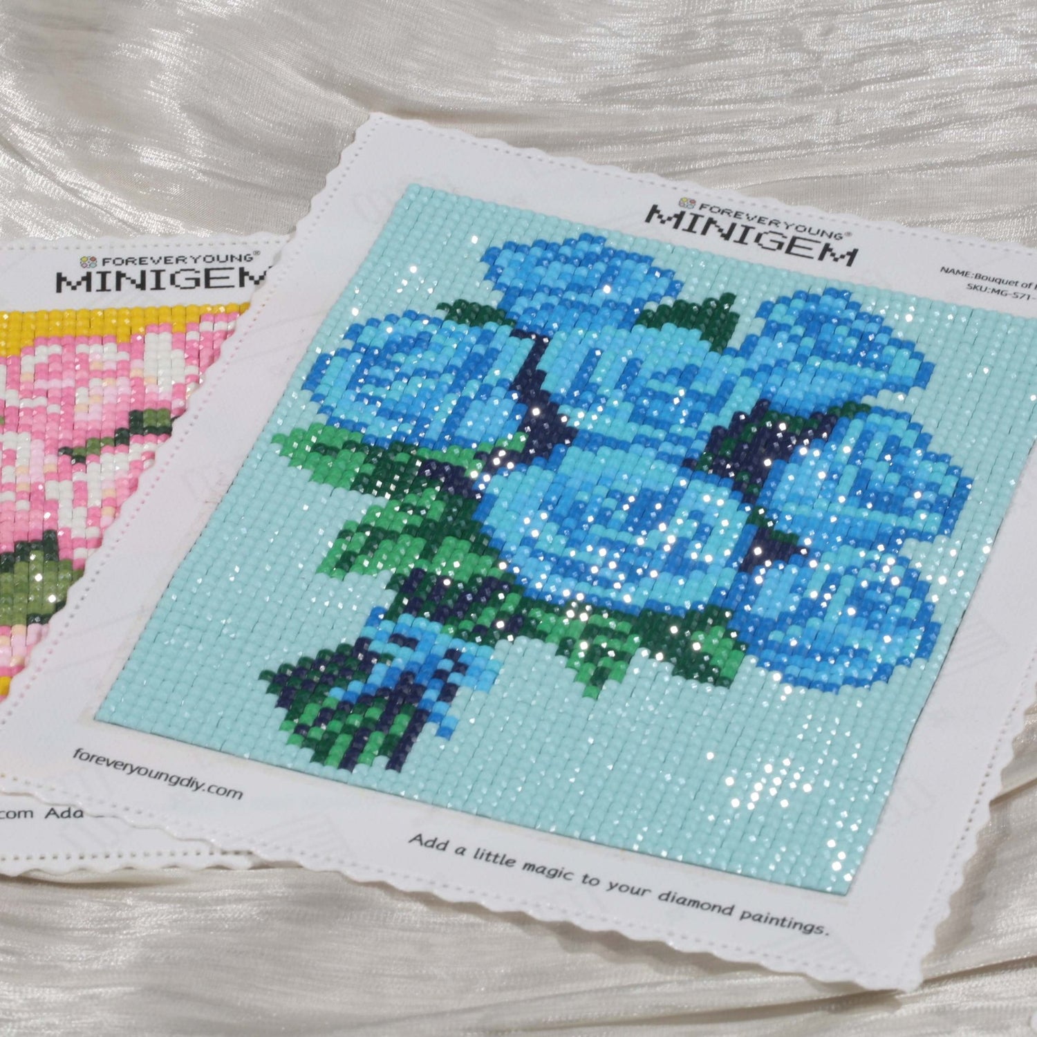 Minigem® :Bouquet of Blue Roses - Forever Young®️ DIY - 