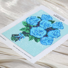 Minigem® :Bouquet of Blue Roses - Forever Young®️ DIY - 