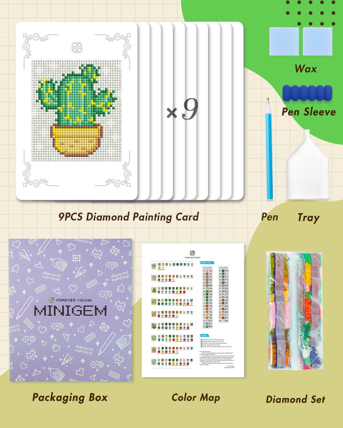 Minigem® : Cactus - Forever Young®️ DIY - 