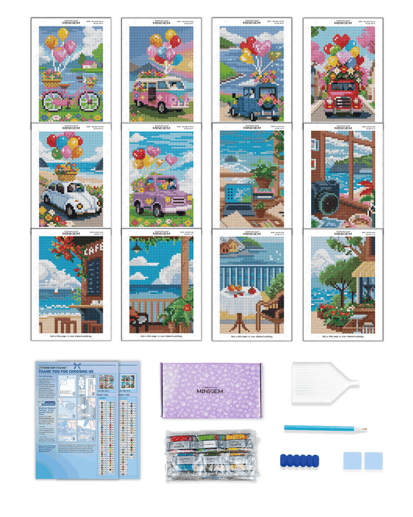 Minigem® :Coastal & Balloon Journey - Forever Young®️ DIY - 