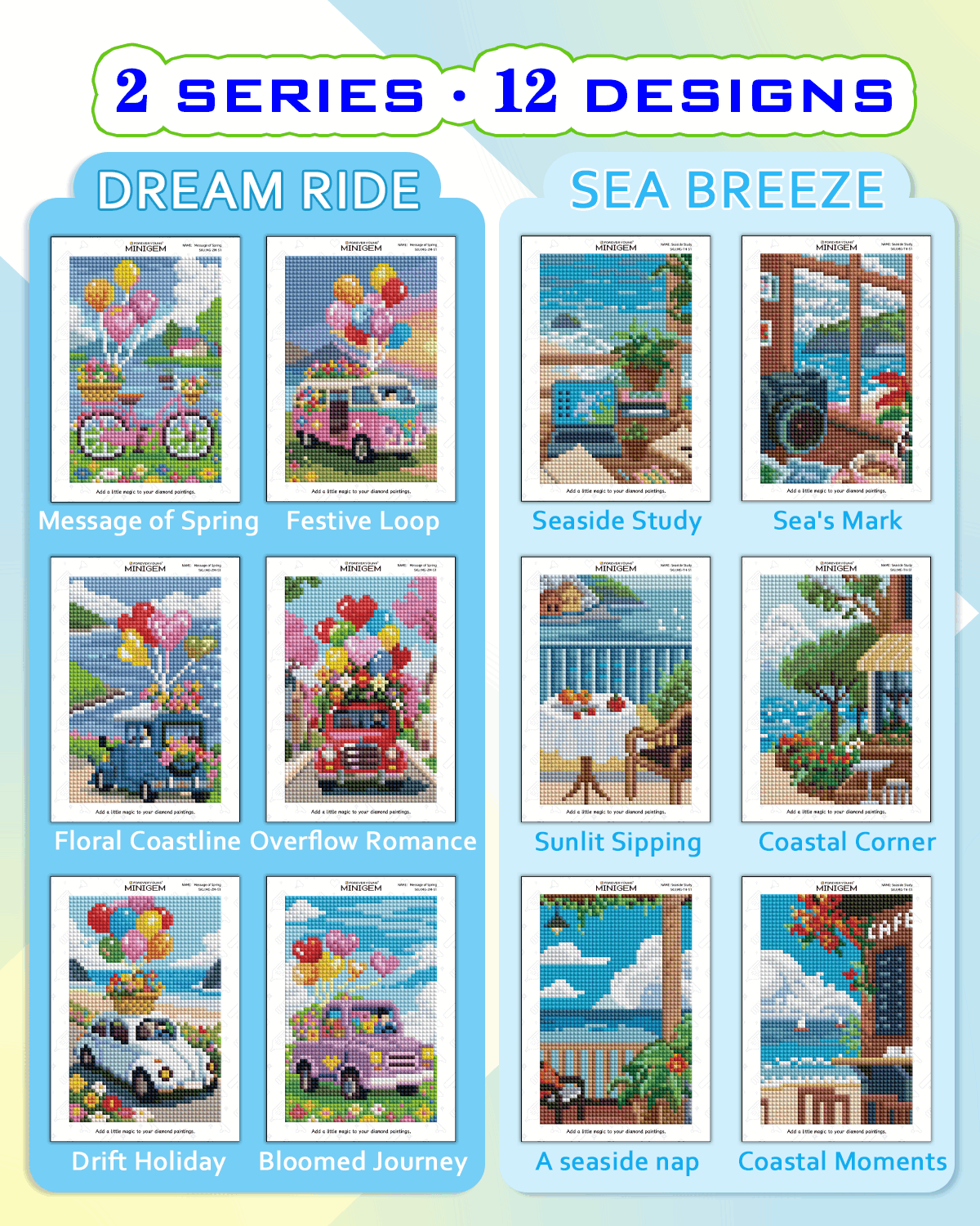 Minigem® :Coastal & Balloon Journey - Forever Young®️ DIY - 