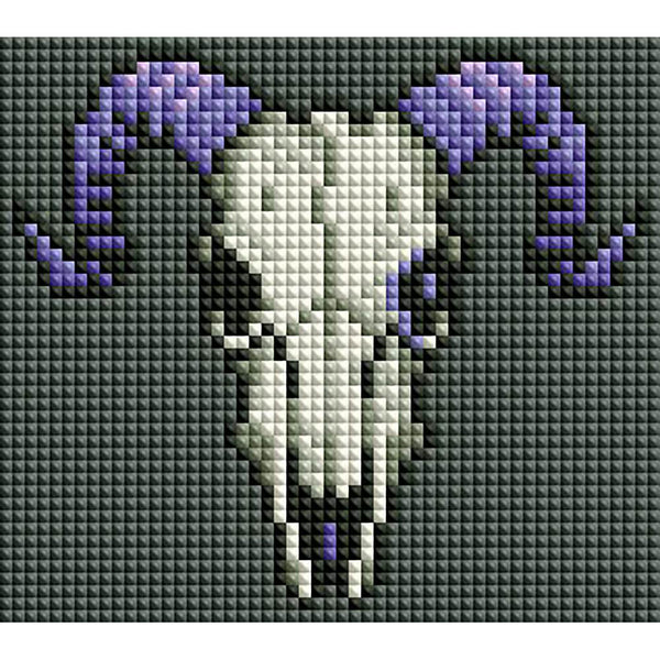 Minigem® :Demon Ram Skull - Forever Young®️ DIY - 