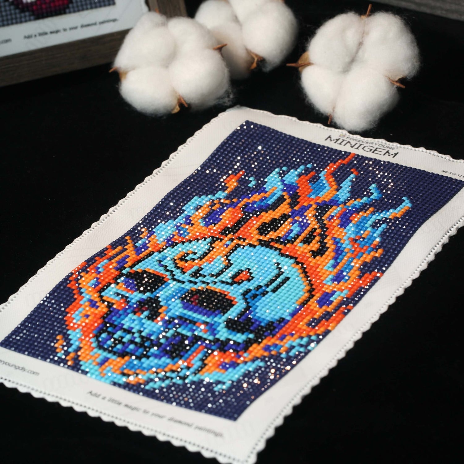 Minigem® :Flameborn Skull - Forever Young®️ DIY - 