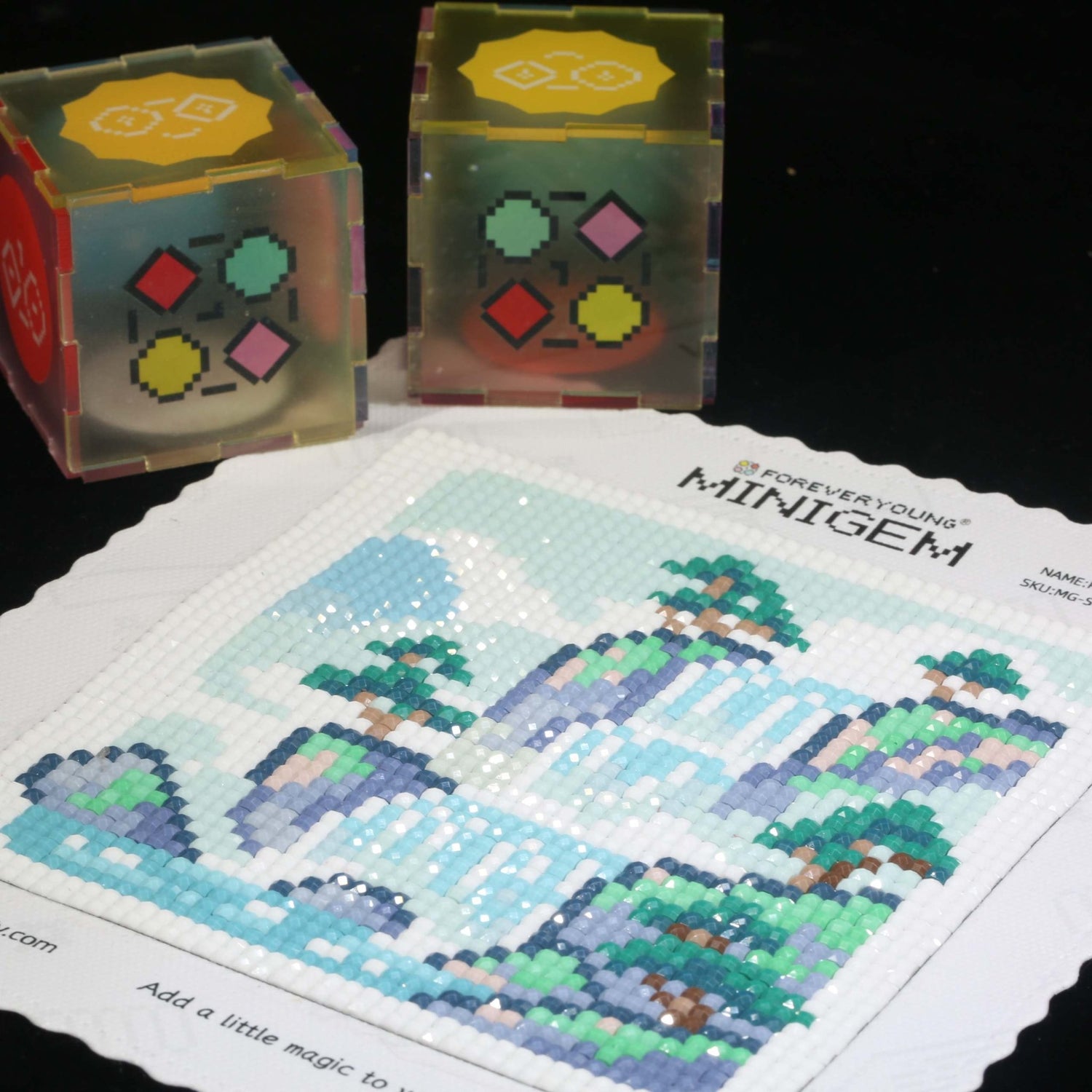 Minigem® :Pines and Waterfall - Forever Young®️ DIY - 