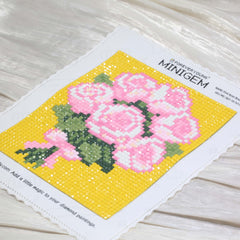 Minigem® :Pink Rose Bouquet - Forever Young®️ DIY - 
