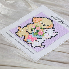 Minigem® :Puppy with Flowers - Forever Young®️ DIY - 