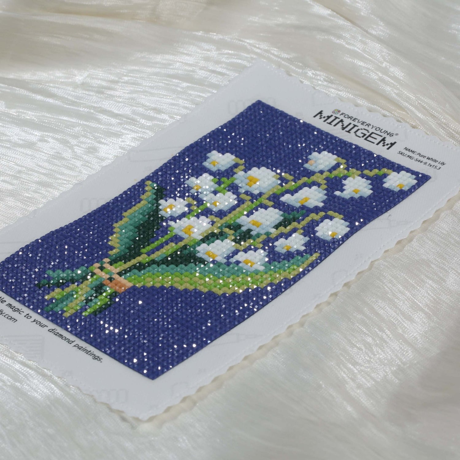 Minigem® :Pure White Lily - Forever Young®️ DIY - 
