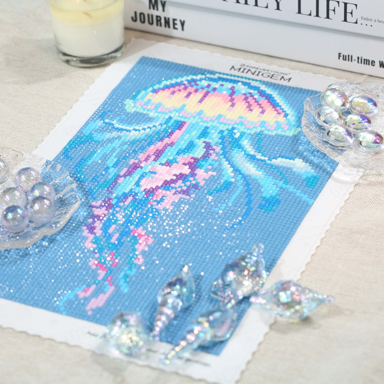 Minigem® :Rainbow Jellyfish - Forever Young®️ DIY - 