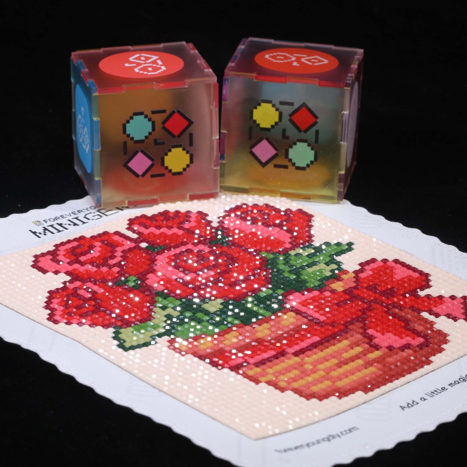 Minigem® :Red Rose Basket - Forever Young®️ DIY - 