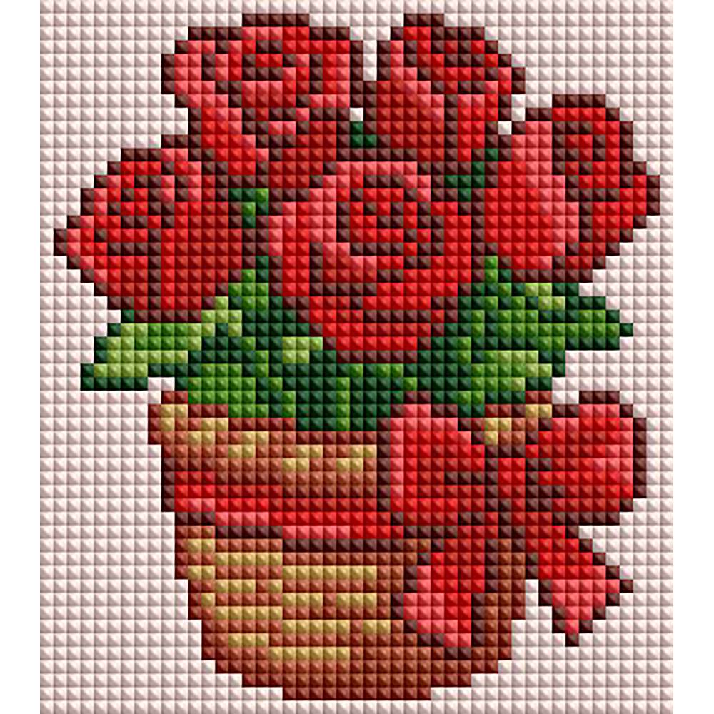 Minigem® :Red Rose Basket - Forever Young®️ DIY - 