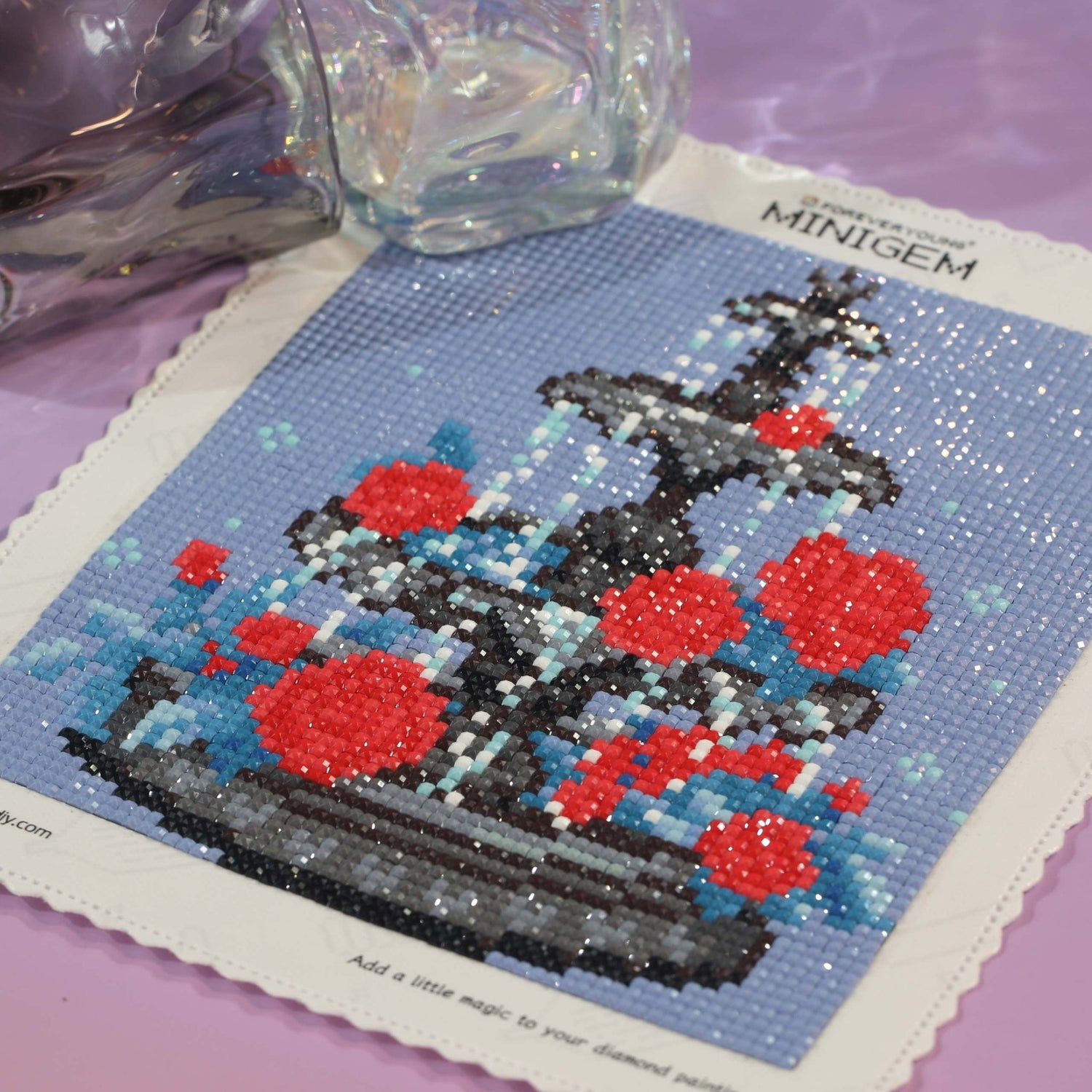 Minigem® :Red Rose Fountain - Forever Young®️ DIY - 