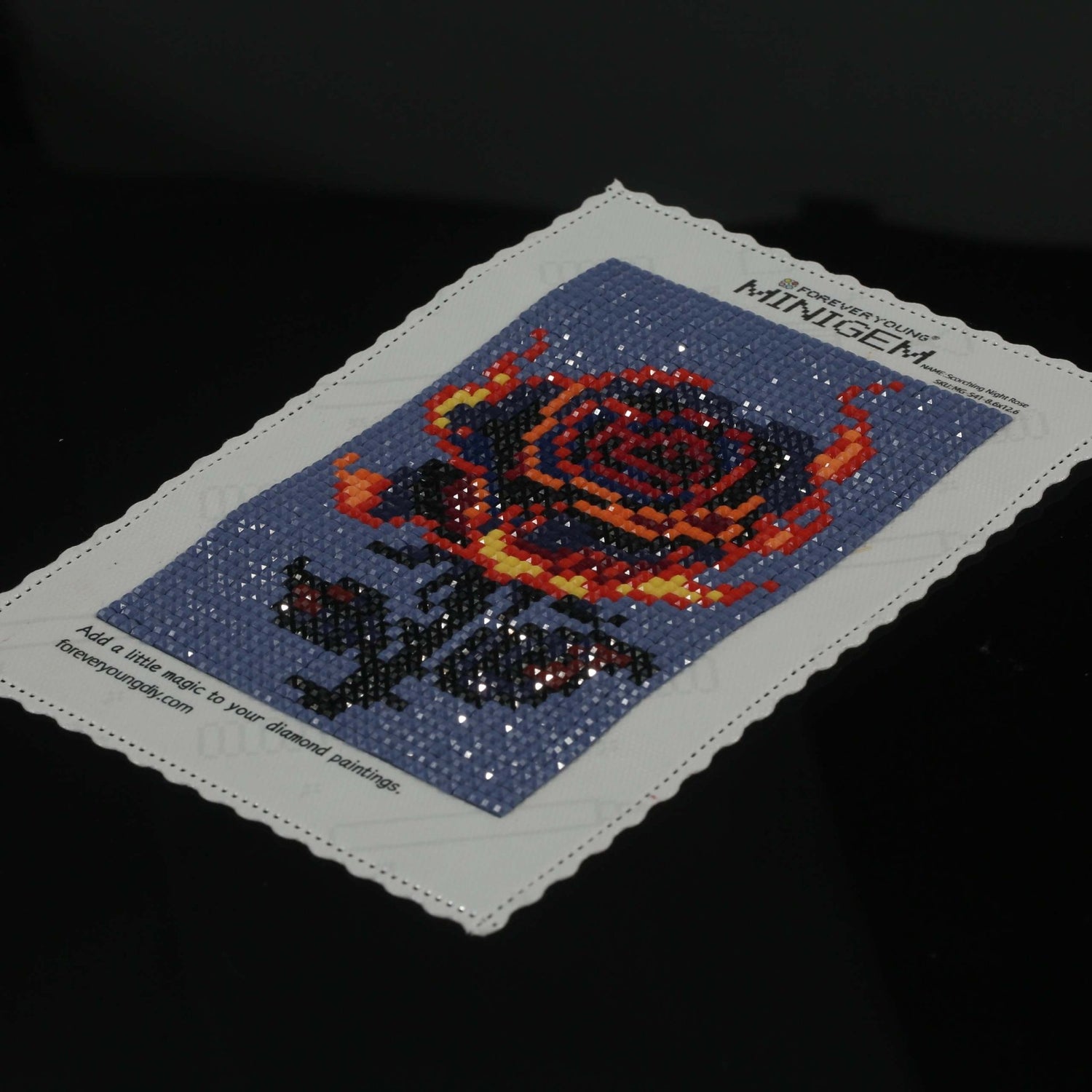 Minigem® :Scorching Night Rose - Forever Young®️ DIY - 