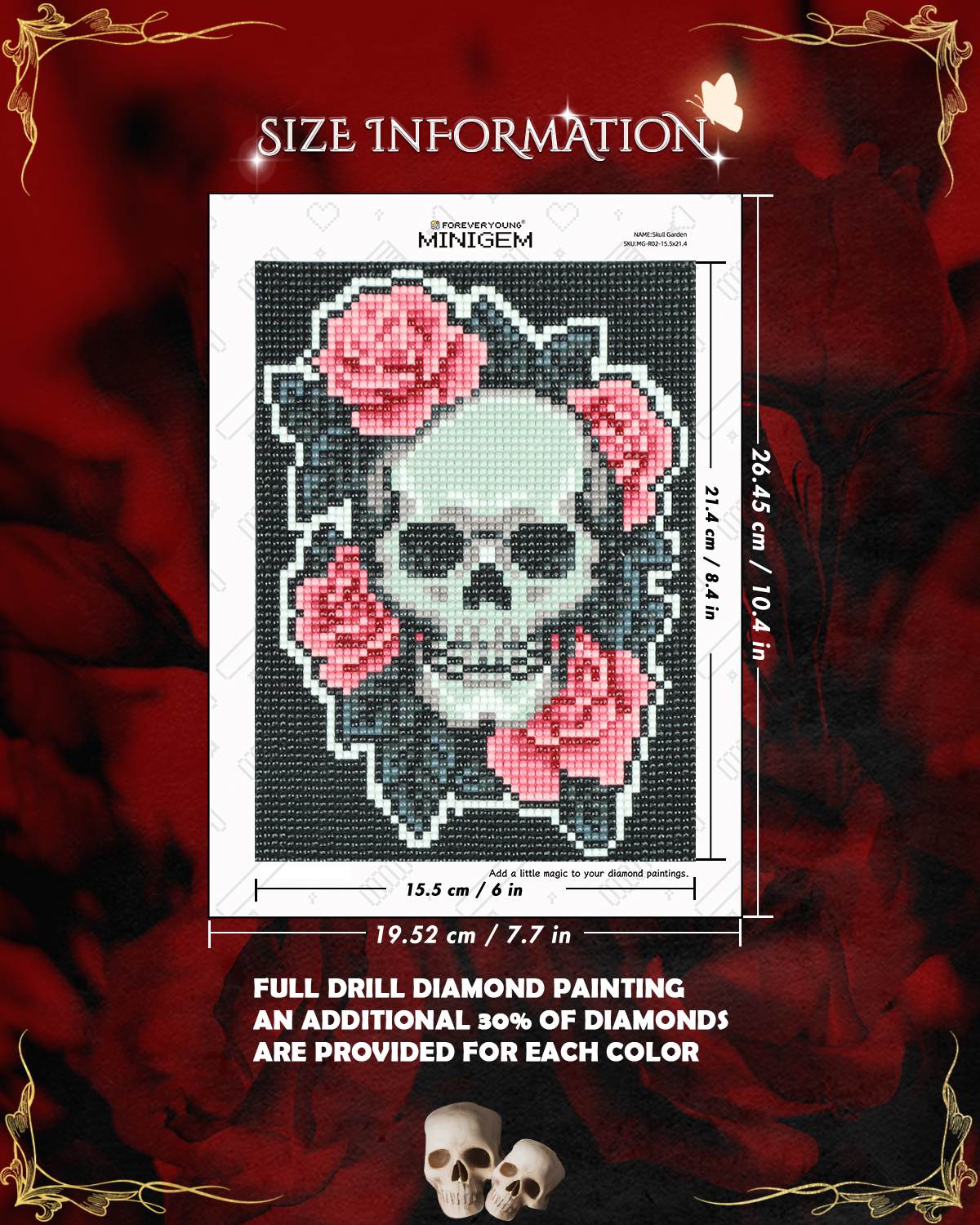 Minigem® :Skull Garden - Forever Young®️ DIY - 
