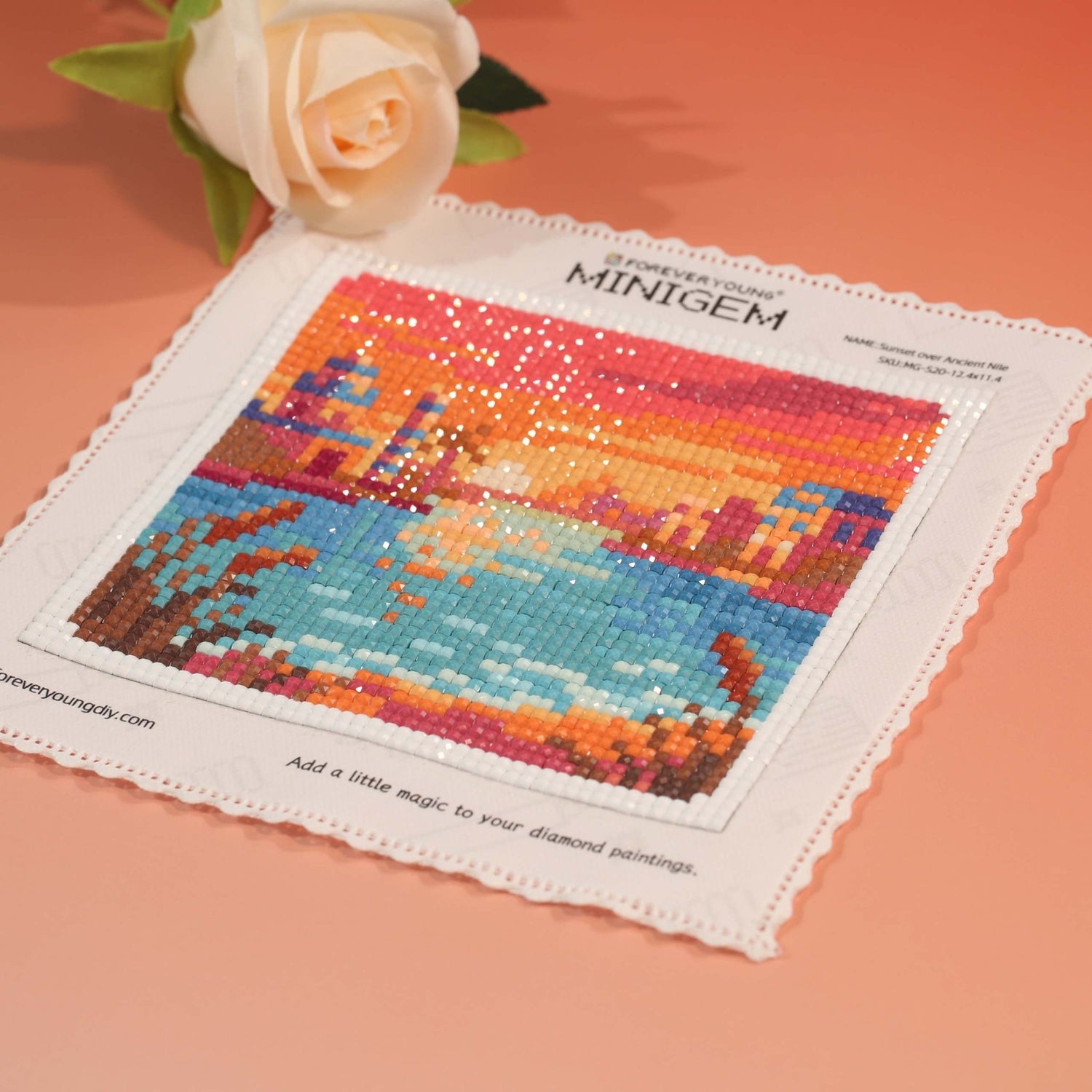 Minigem® :Sunset over Ancient Nile - Forever Young®️ DIY - 