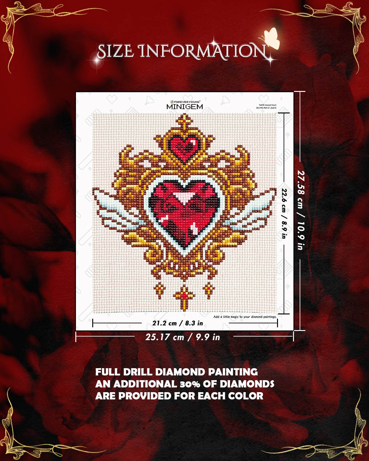 Minigem® :Vowed Heart - Forever Young®️ DIY - 