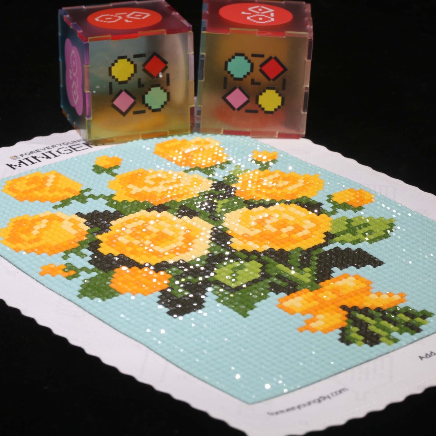 Minigem® :Yellow Rose Bouquet - Forever Young®️ DIY - 