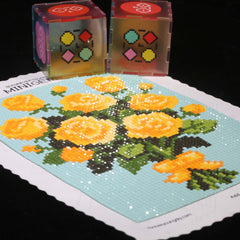 Minigem® :Yellow Rose Bouquet - Forever Young®️ DIY - 