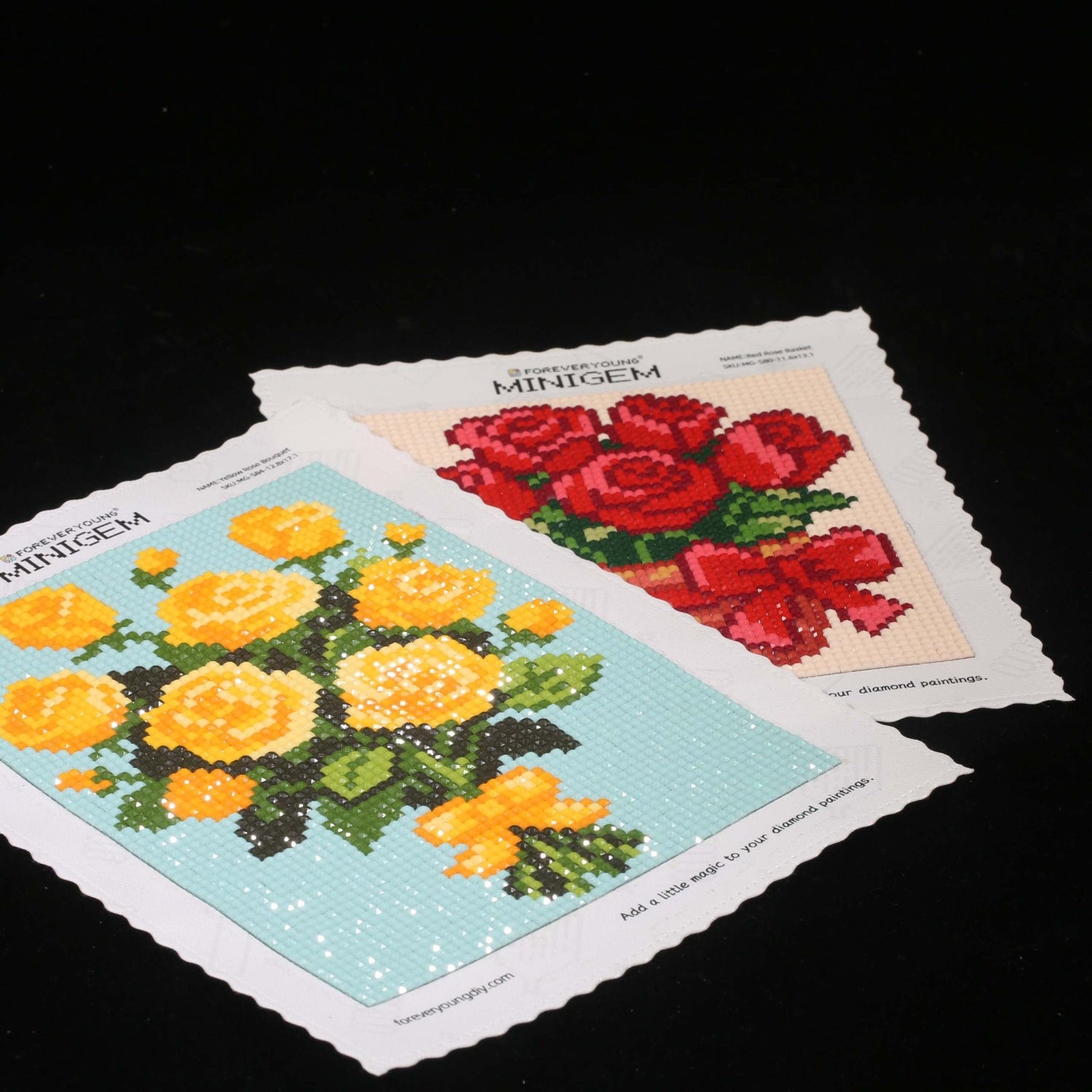 Minigem® :Yellow Rose Bouquet - Forever Young®️ DIY - 