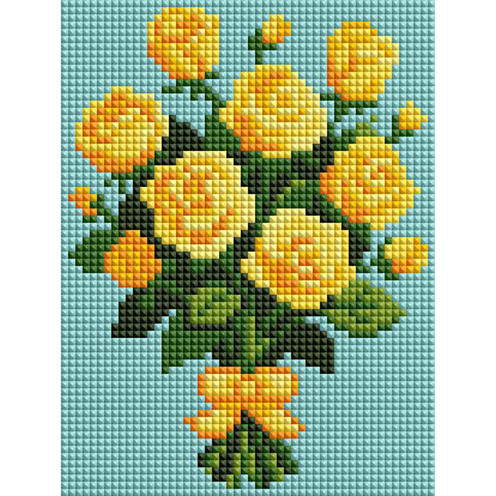 Minigem® :Yellow Rose Bouquet - Forever Young®️ DIY - 