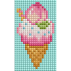 Minigem®:Peach Ice Cream Cone - Forever Young®️ DIY - 
