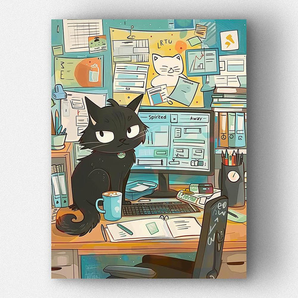 Office Feline - Forever Young®️ DIY - 