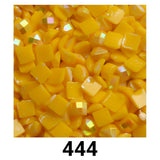 Perles AB carrées 1 sac (2000 pièces) couleur unique