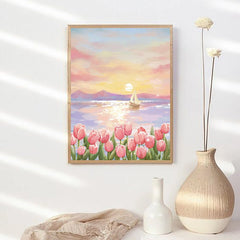 Pink Tulips - Crystal Diamond Painting - Forever Young®️ DIY - 