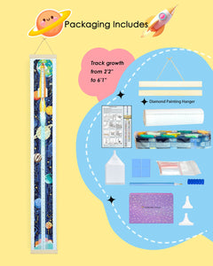Rocket Height Chart 52.3 x 5.1 Inch - Forever Young®️ DIY - 
