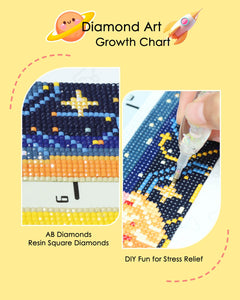 Rocket Height Chart 52.3 x 5.1 Inch - Forever Young®️ DIY - 