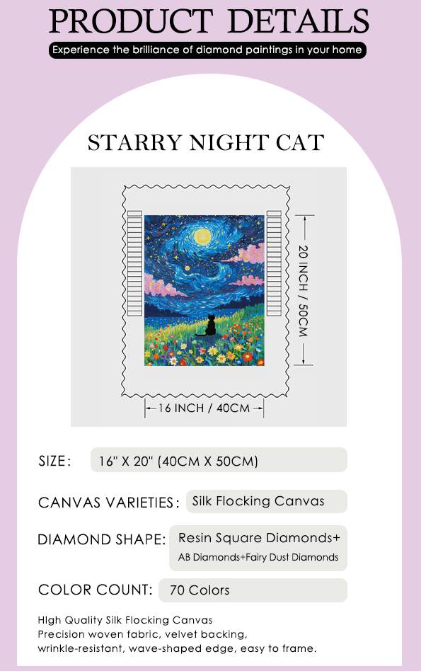 Starry Night Cat - Forever Young®️ DIY - 