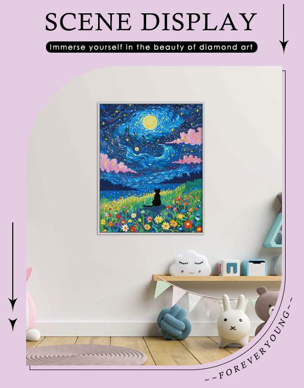 Starry Night Cat - Forever Young®️ DIY - 