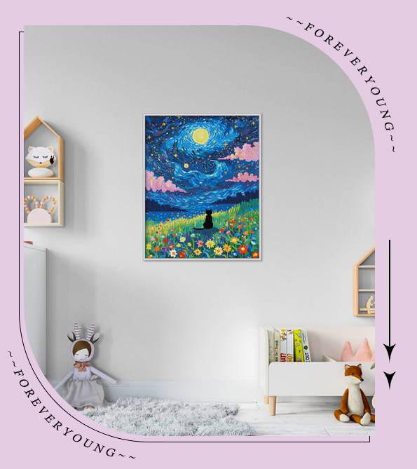 Starry Night Cat - Forever Young®️ DIY - 