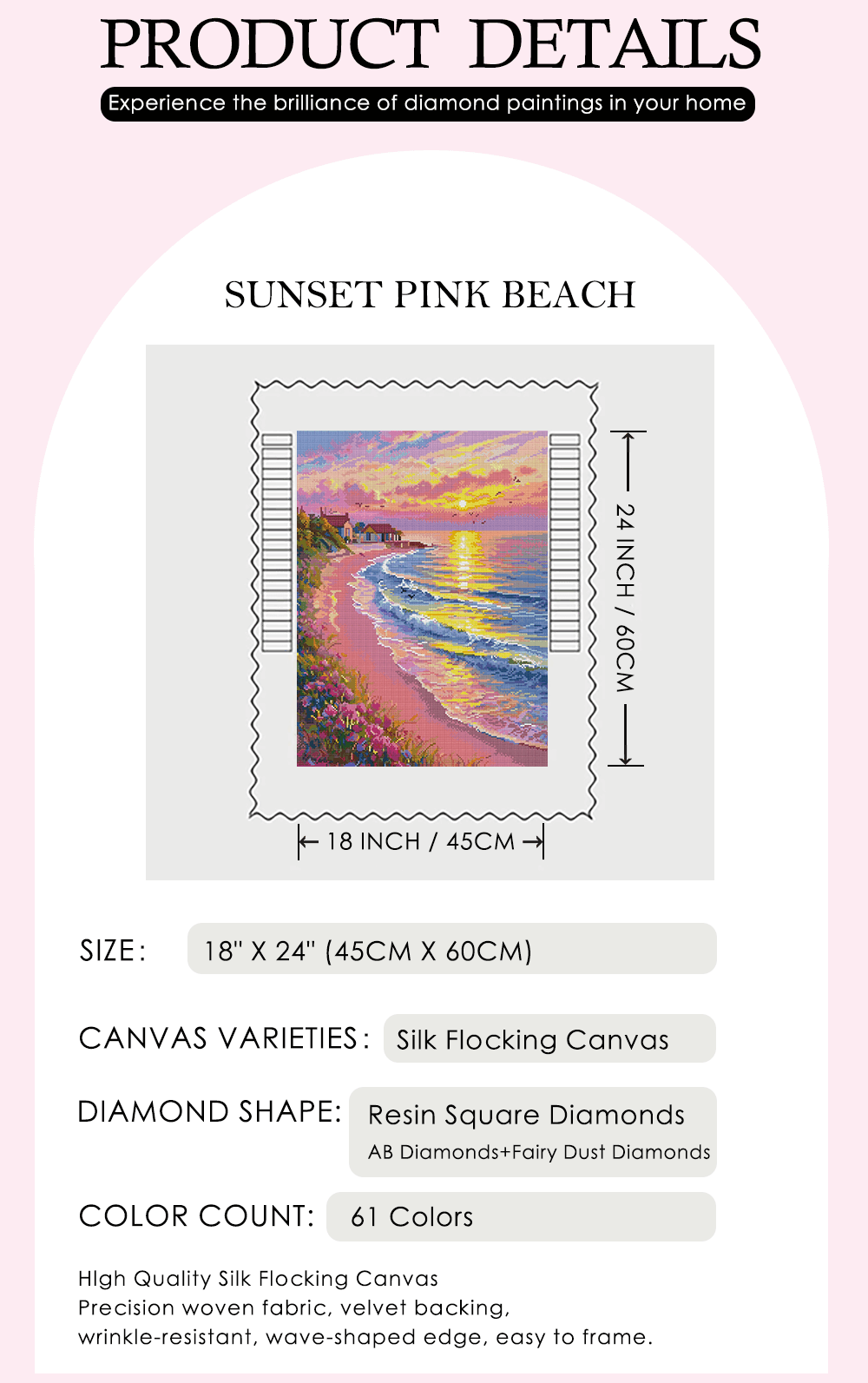Sunset Pink Beach - Forever Young®️ DIY - 