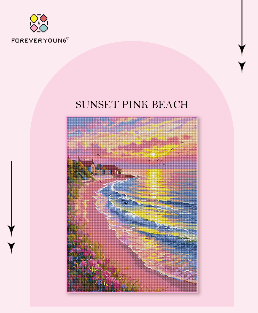 Sunset Pink Beach - Forever Young®️ DIY - 