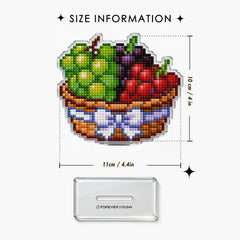 Tricolor Grapes Acrylic Diamond Art Display Stand - Forever Young®️ DIY - 