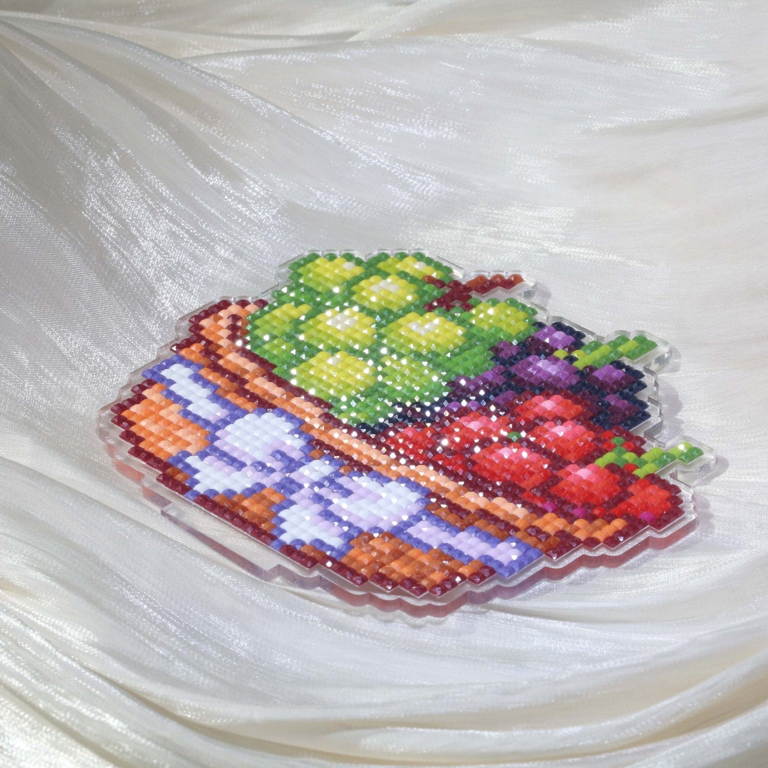 Tricolor Grapes Acrylic Diamond Art Display Stand - Forever Young®️ DIY - 
