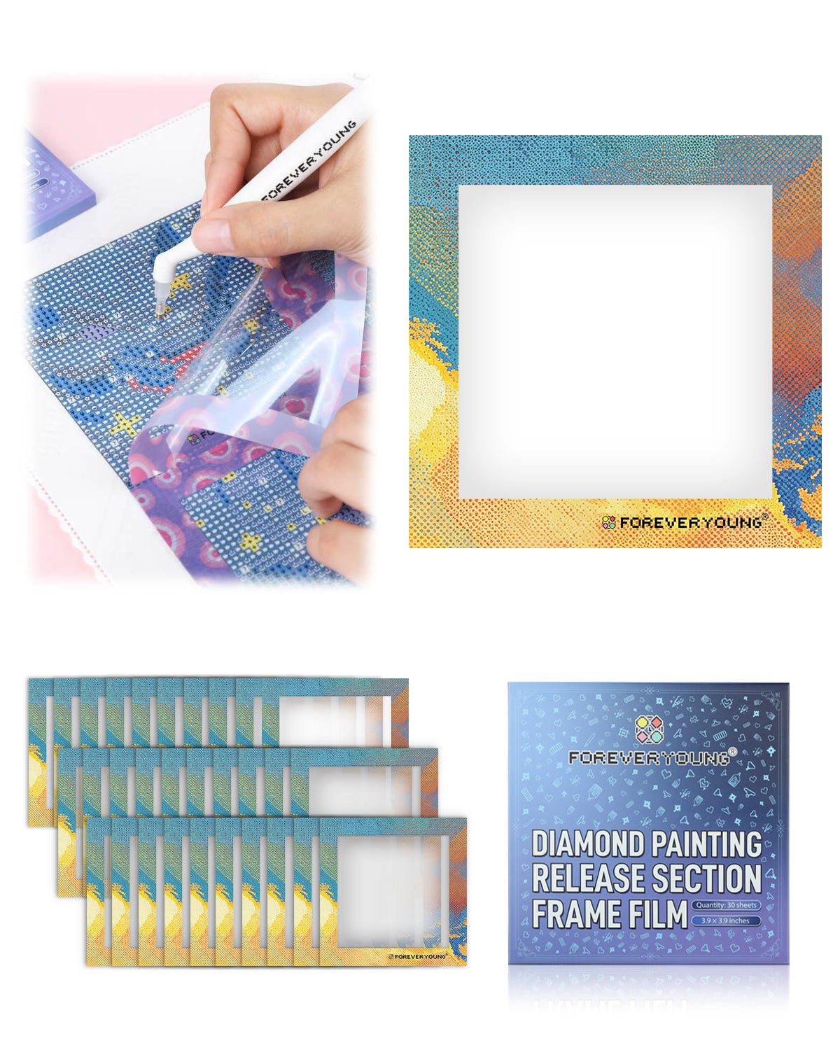 Forever Young®️ DIY - ZoneMaster 1 (Classic & Nostalgic)-Diamond Painting Reusable Release Paper Sheets