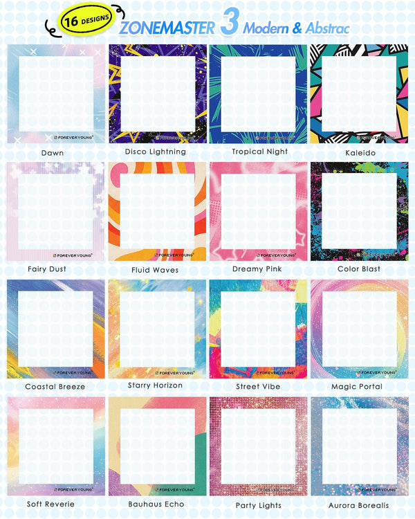 Forever Young®️ DIY - ZoneMaster 3 (Modern & Abstrac)-Diamond Painting Reusable Release Paper Sheets