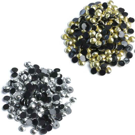 Runde Metallic-Perlen, 1 Beutel (2000 Stück), einfarbig