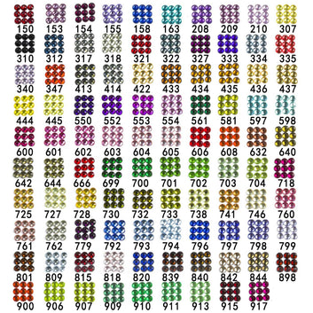 Runde Kristall-Strasssteine, 1 Beutel (2000 Stück), Farbe Nr. 150-917