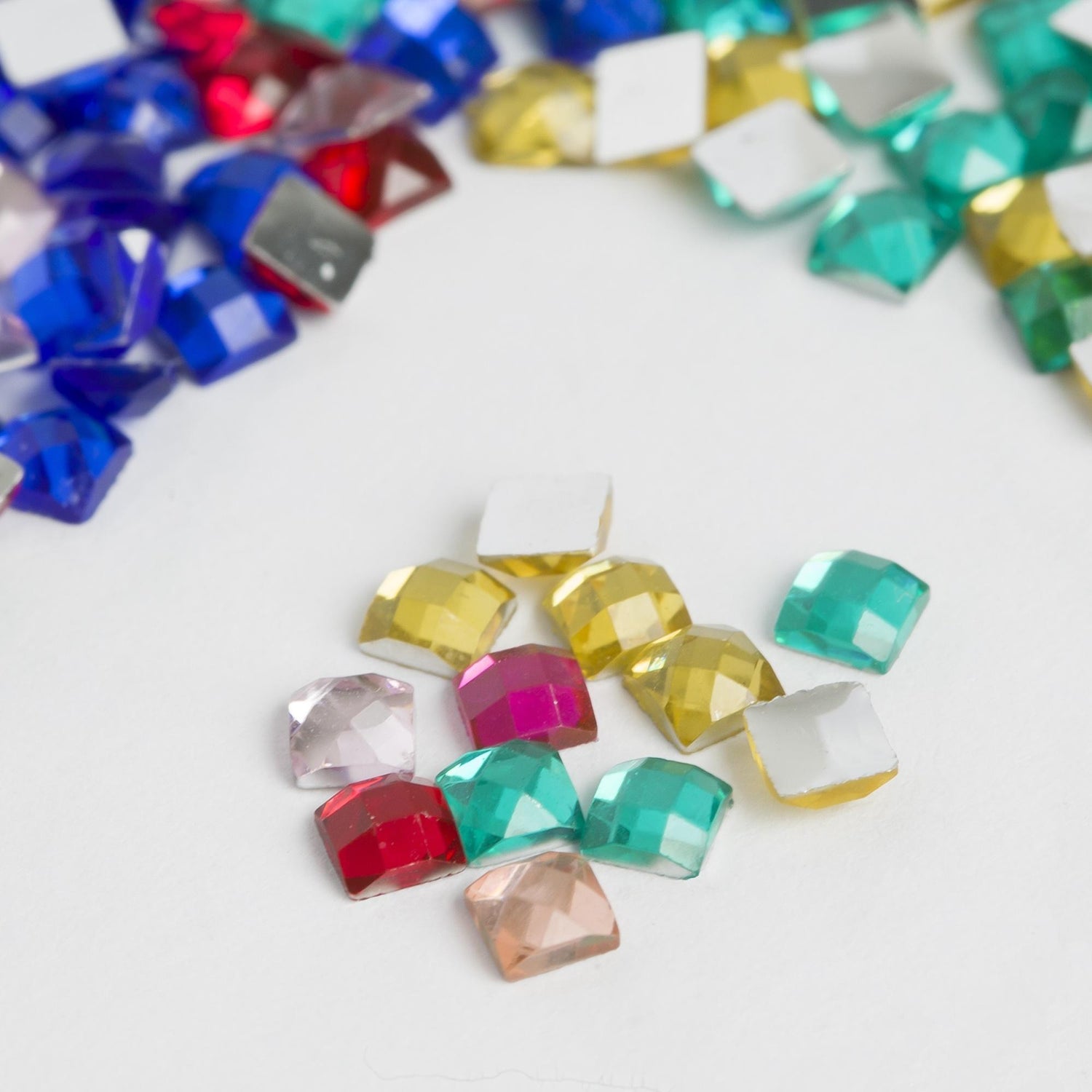 20 Colors Square Rhinestones Diamond Painting Beads