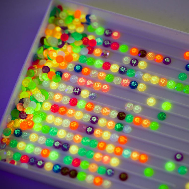 20 Colors Round Glow in the Dark Diamond Painting Beads