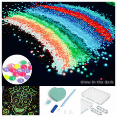 20 Colors Round Glow in the Dark Diamond Painting Beads - Forever Young®️ DIY - 