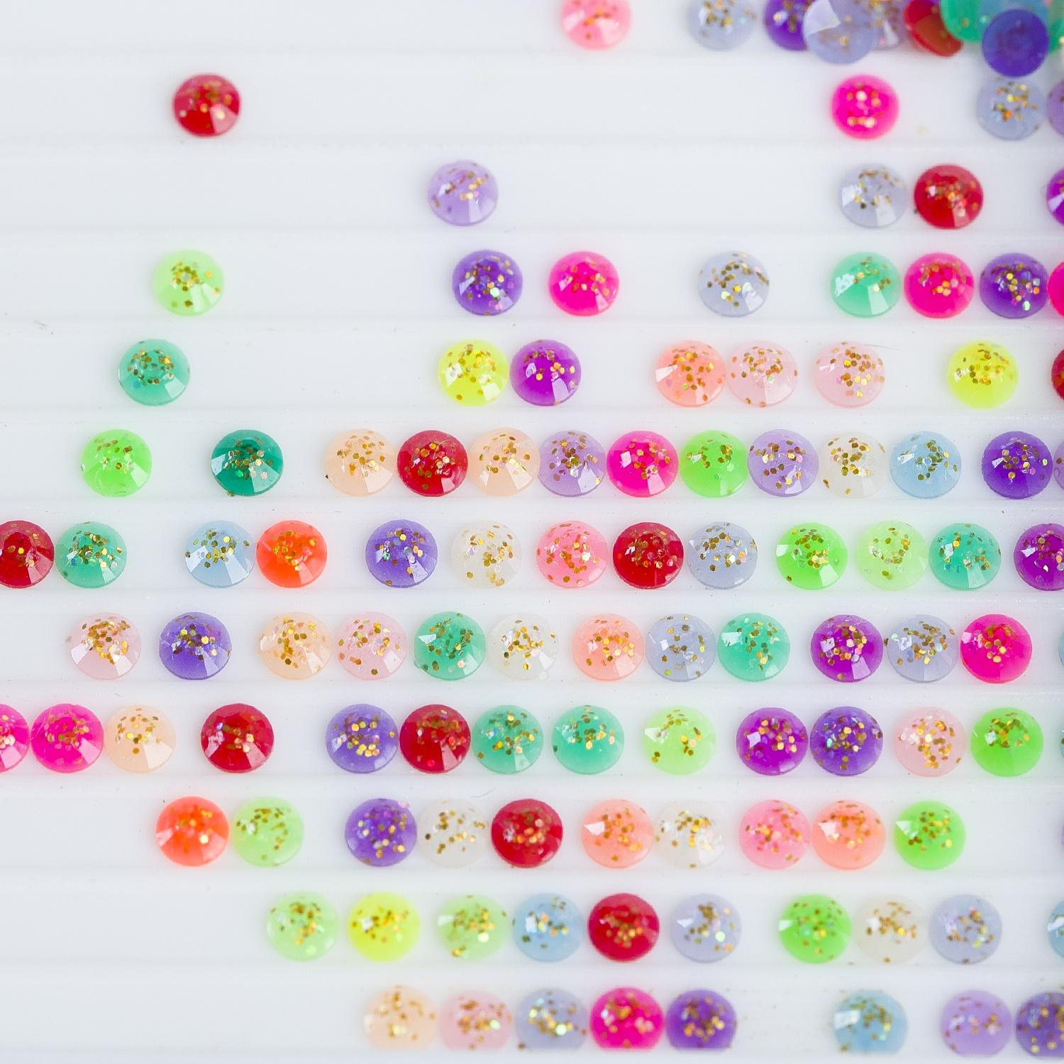 20 Colors Round Jelly Glitter Beads for Diamond Painting - Forever Young®️ DIY - 