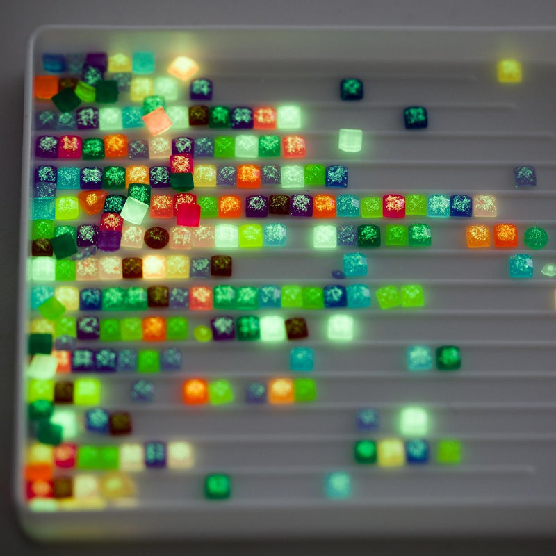 20 Colors Square Glow in the Dark Diamond Painting Beads