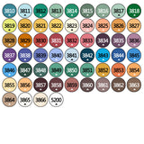 Runde DMC-Perlen, 1 Beutel (2000 Stück), Farbe Nr. 3810-5200 