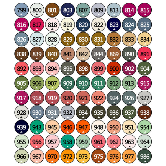Perles rondes DMC 1 sac (2000 pièces) couleur n°799-986 