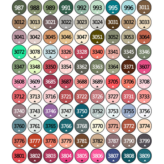 Perles rondes DMC 1 sac (2000 pièces) couleur n°987-3809 