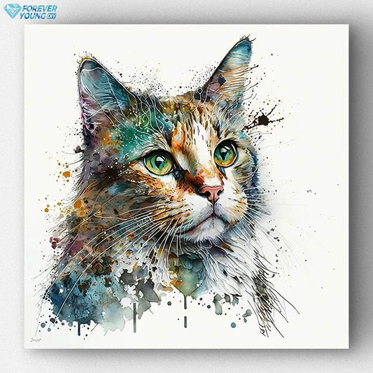 Aquarell Katze 